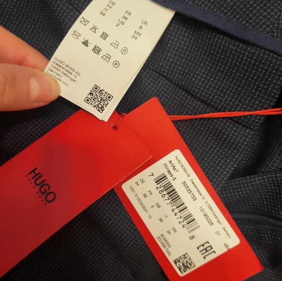 Hugo Hugo Boss NWT Women trousers size 02 Navy Blue - Picture 2 of 4